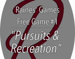 Free Qwirl Game – “Pursuits & Recreation”