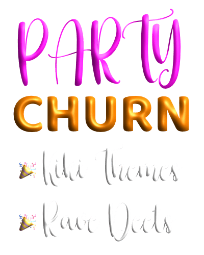 Party Churn puzzle logo