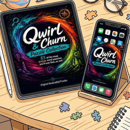Qwirl Churn on desk in devices