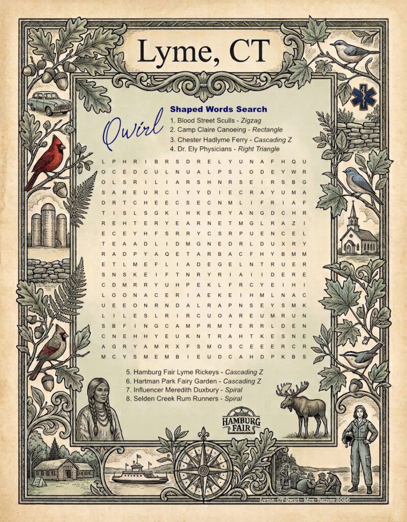 Word search for Lyme, CT